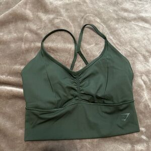 Gymshark Bra, Olive Green, Small (Used- Perfect Condition)